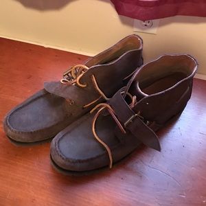 Brown leather boots Sz.12 Mens EUC